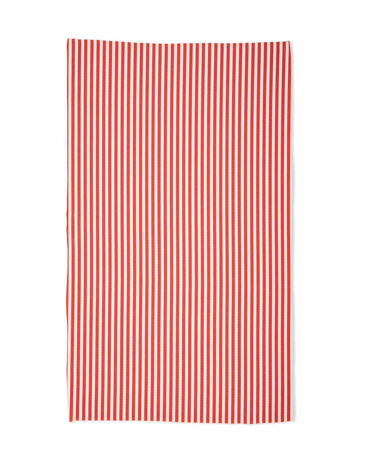 Geometry Red Stripe Tea Towel